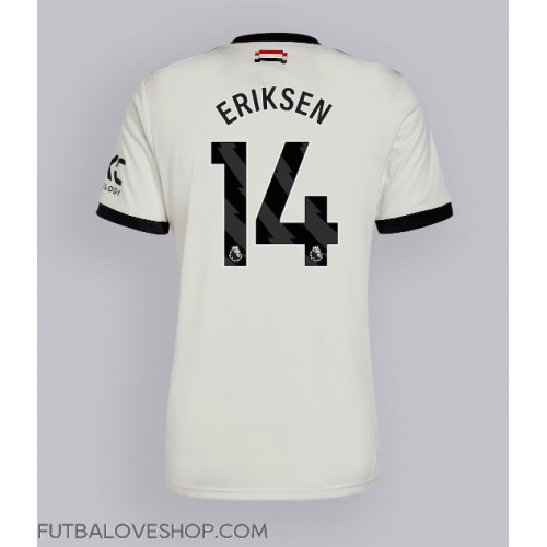 Dres Manchester United Christian Eriksen #14 Tretina 2024-25 Krátky Rukáv